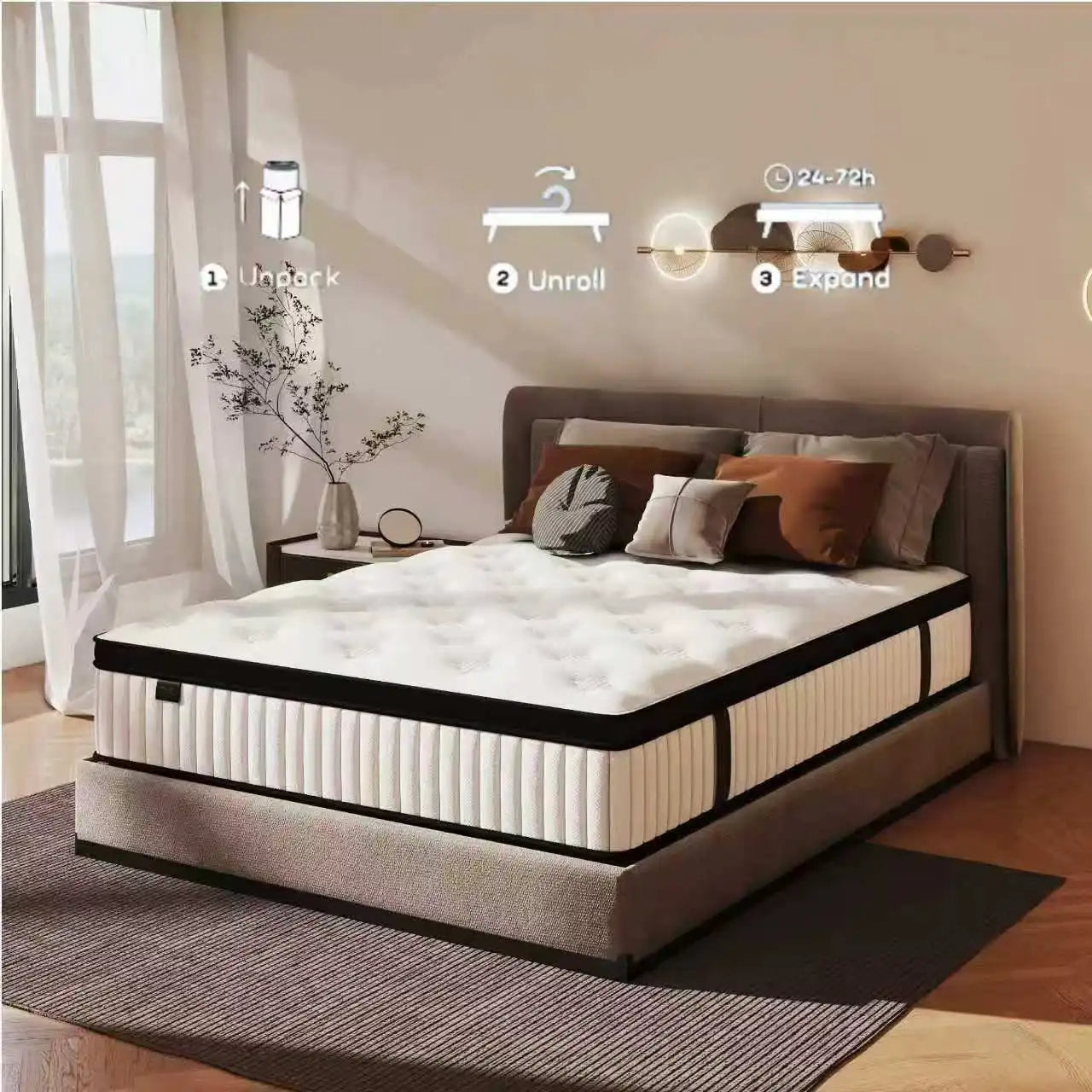 Madevos Pocket Spring Mattress Medium Firm Support