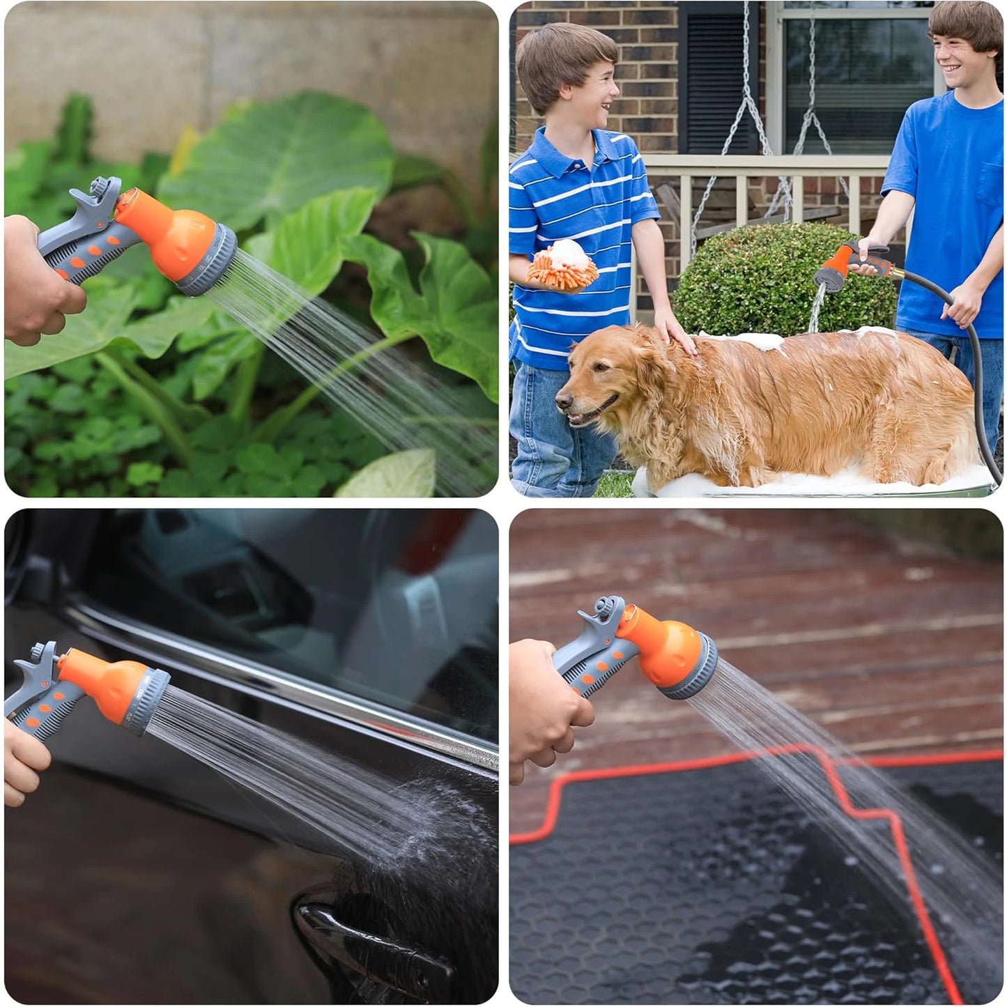 Retractable Garden Hose Reel 1/2 In x 100 FT Wall Mounted Water Hose Reels for Outside 180° Swivel Bracket & Any Length Lock