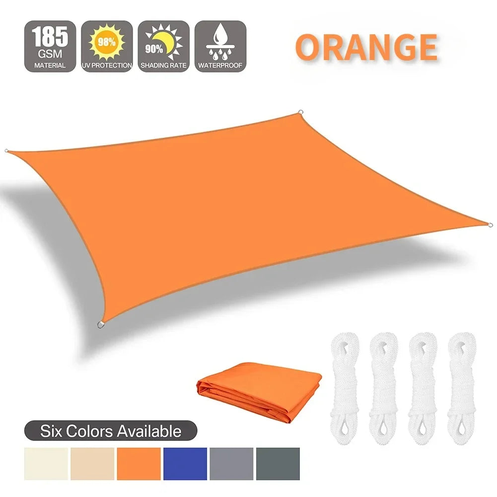 Waterproof Shade Sail Awning For Outdoor Garden Patio