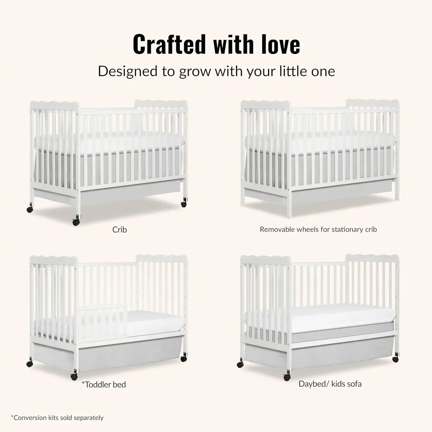 Carson Classic 3-in-1 Convertible Baby Crib