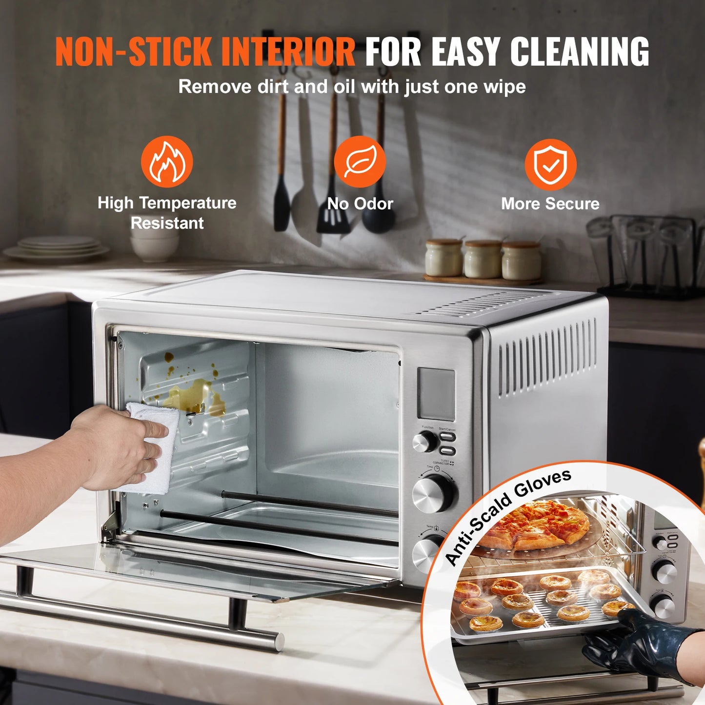 SucceBuy 13 In 1 Air Fryer Toaster Oven Convection 1800W