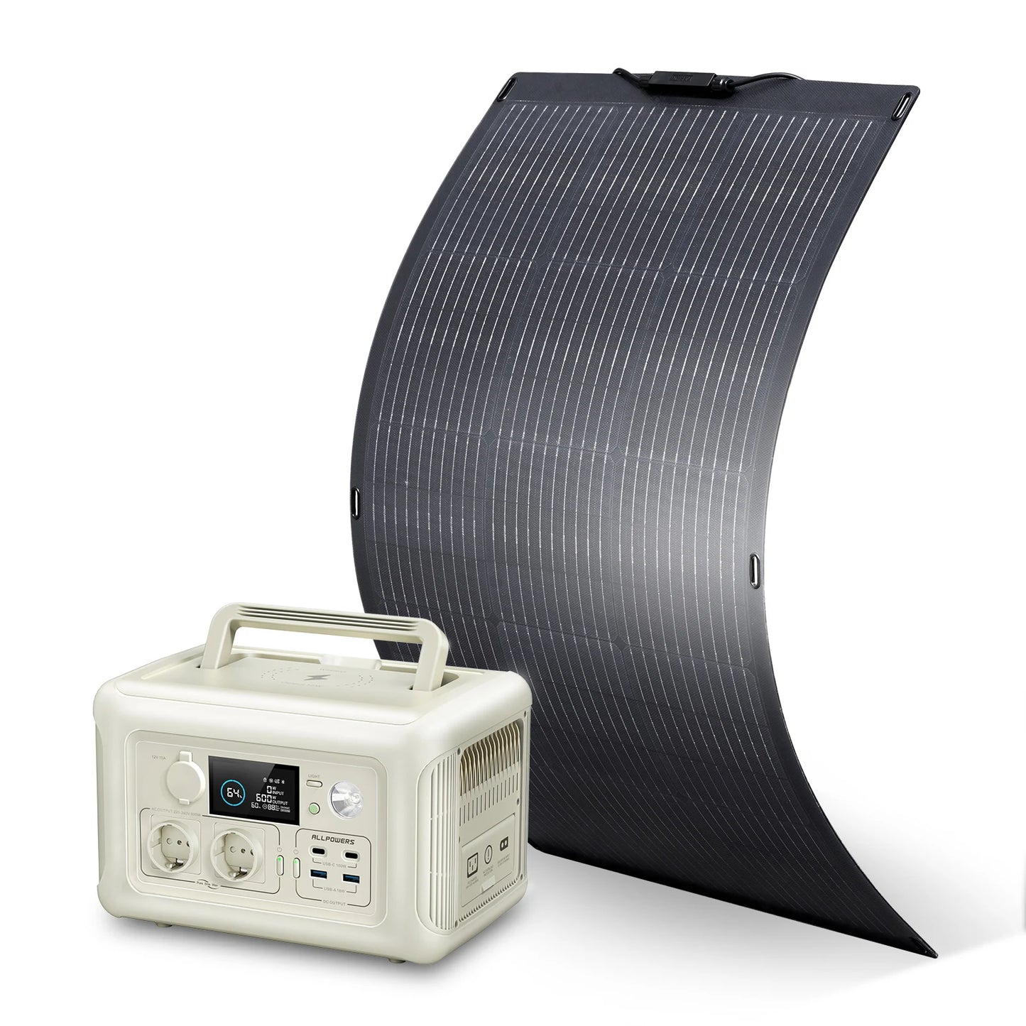 ALLPOWERS R600 Solar Generator 299Wh Power Station for Camping