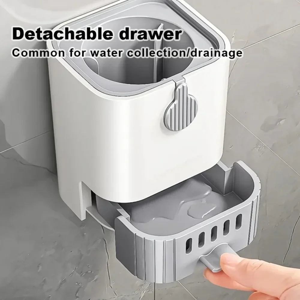 Flexible Bristle Toilet Brush With Quick Drying Holder