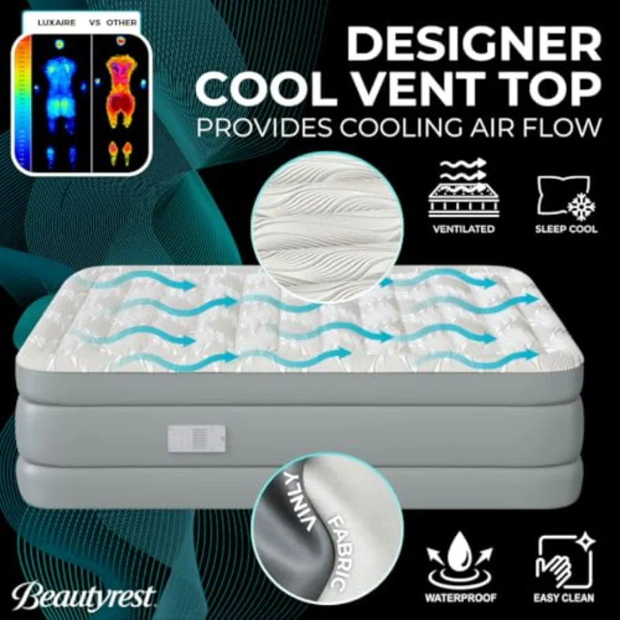 Full Luxury Air Mattress With Edge Support Ever Firm Fabric