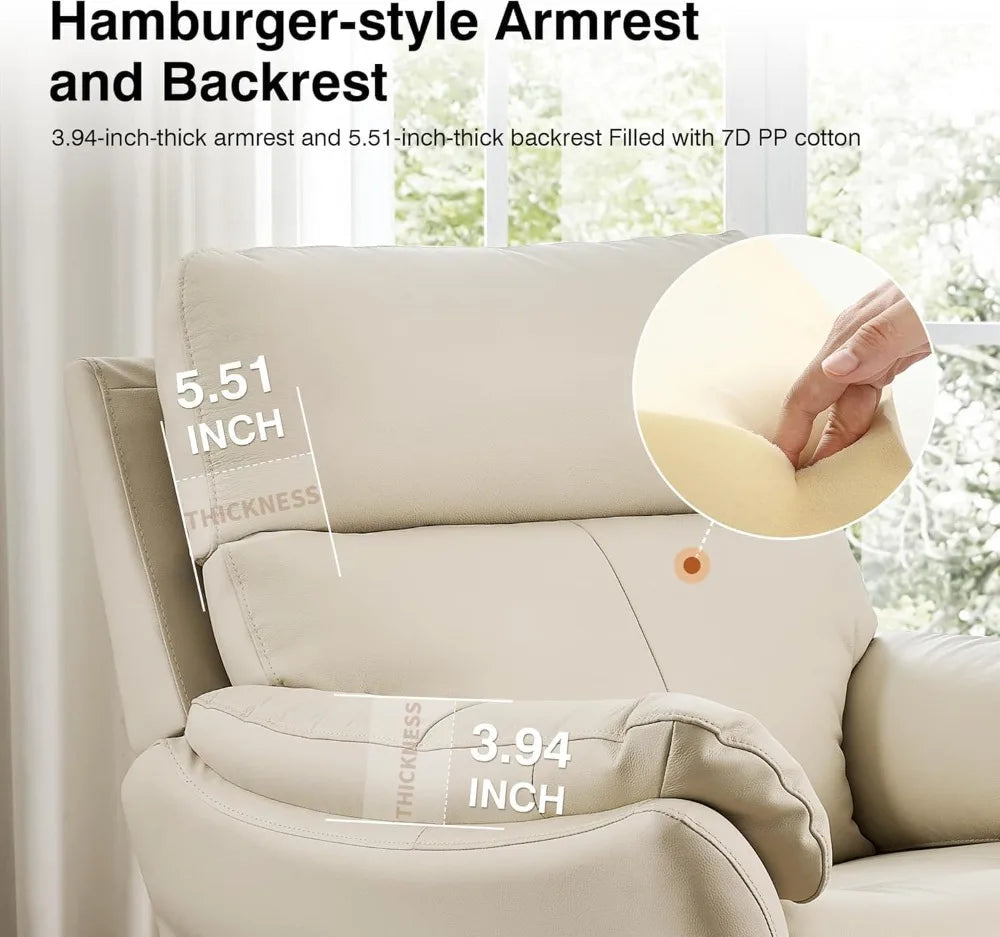 Premium Genuine Leather Recliner Chair In Lazy Boy Style