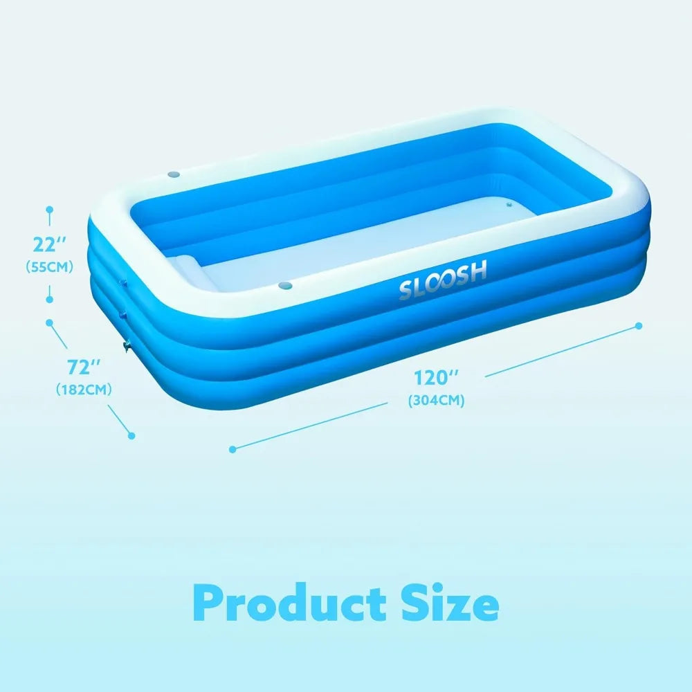 JOYFY Inflatable Family Pool With UV Protection For Backyard Fun