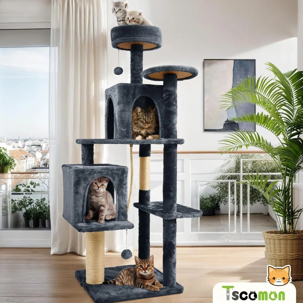 NBVCX Multi Level Cat Tree Tower With Plush Scratching Posts