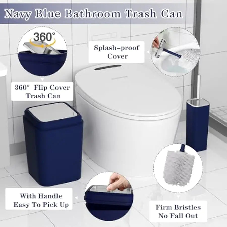 Bathroom Accessories Set With Shower Curtain Rugs And Soap Dispenser