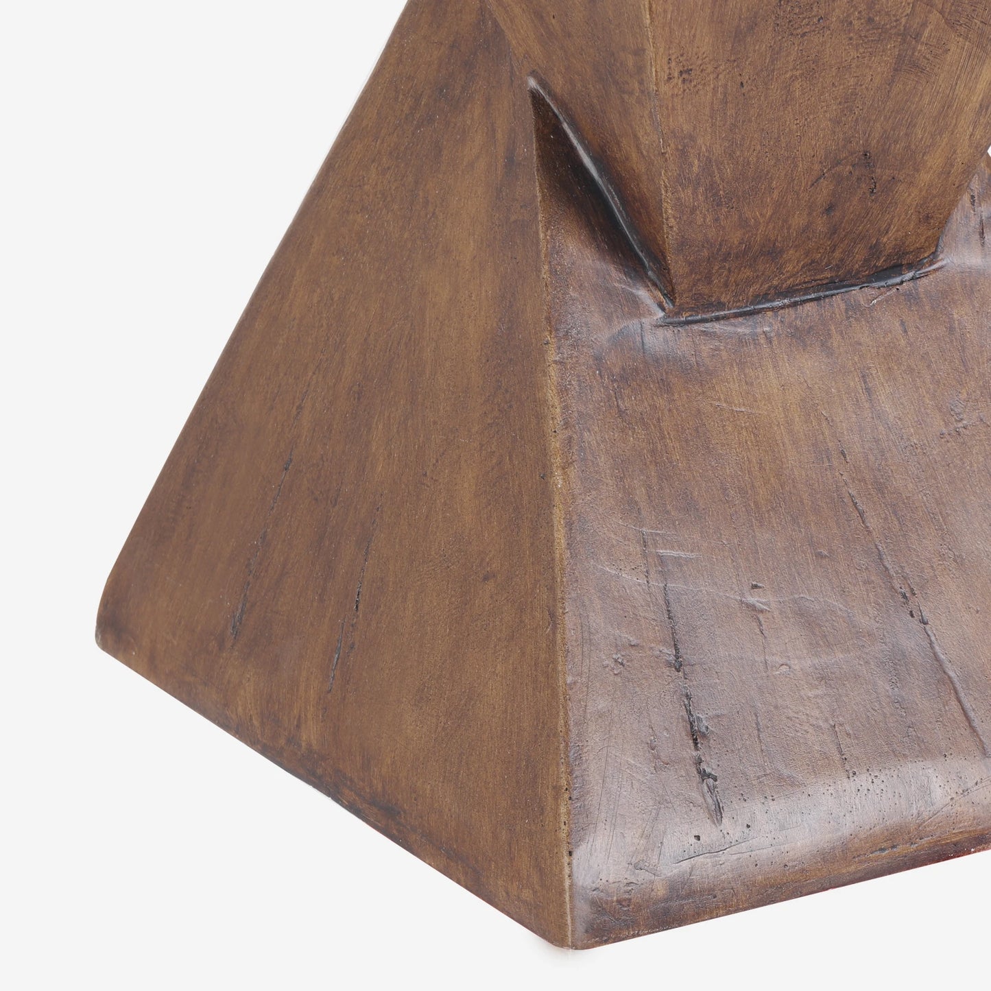 Lightweight Concrete Accent Table With Modern Geometric Design