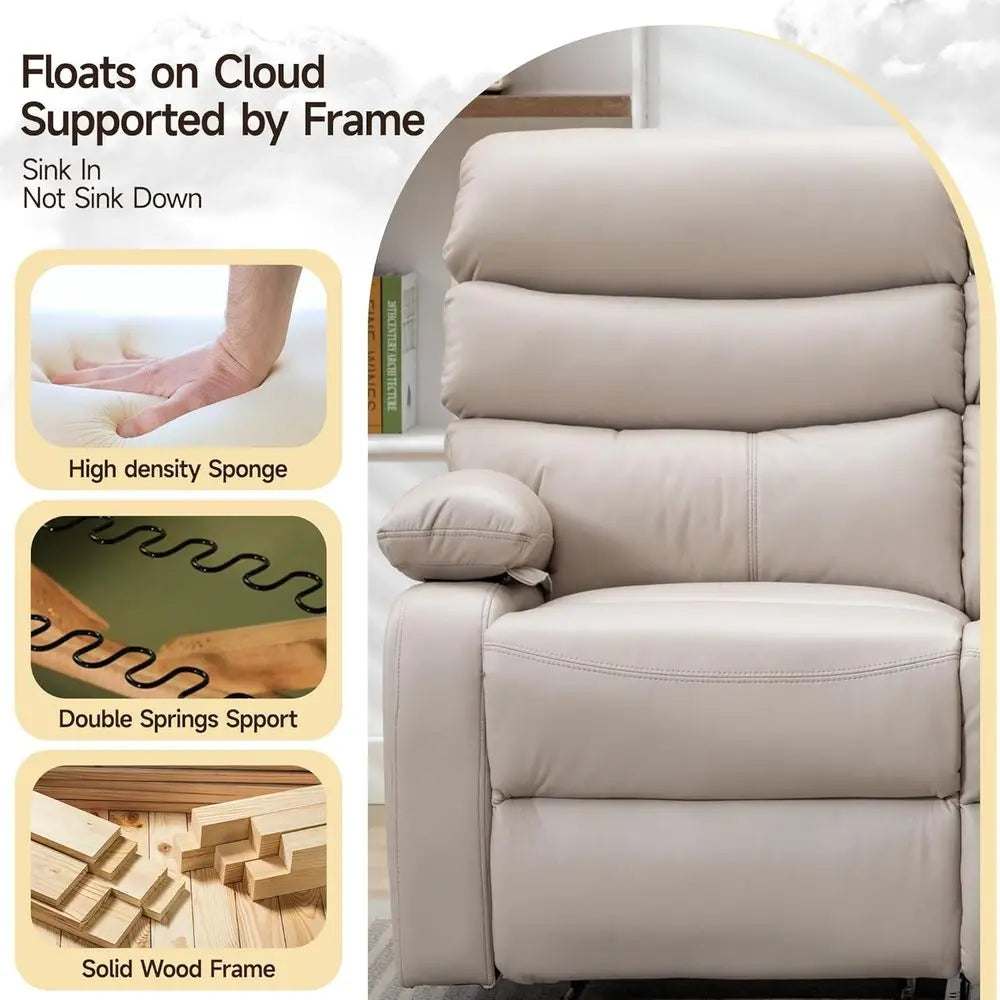 3 Seater Reclining Loveseat Sofa Set for Living Room RV