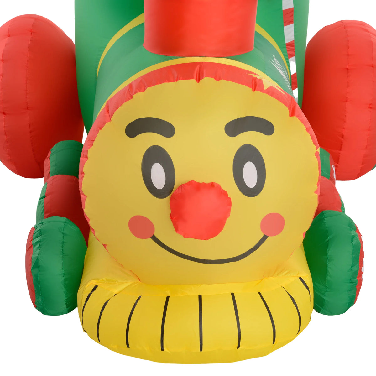 Outsunny Inflatable Christmas Train With Santa Snowman And LED Lights