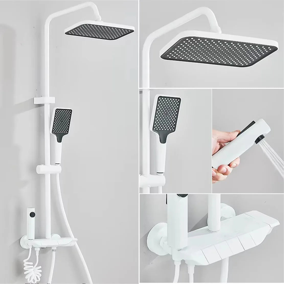 Suguword Four Outlet Bathroom Faucet Set With Bidet Bath System