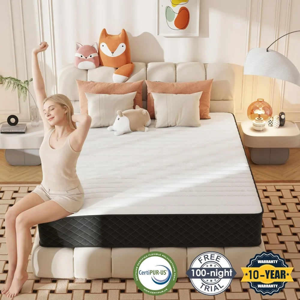 Firm Hybrid Mattress With Memory Foam And Pocket Springs