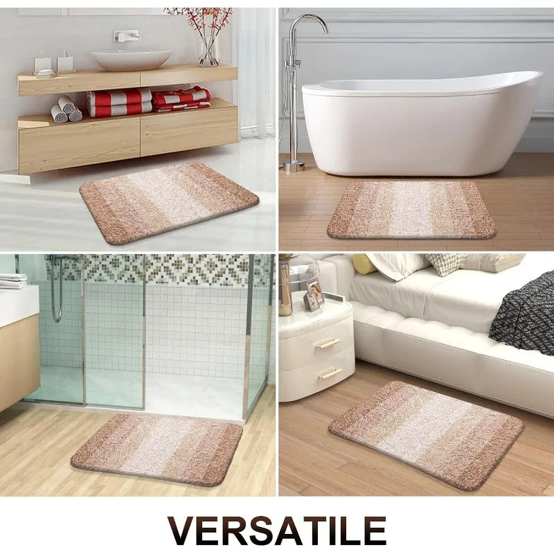 OLANLY Extra Soft Absorbent Microfiber Bathroom Floor Rug