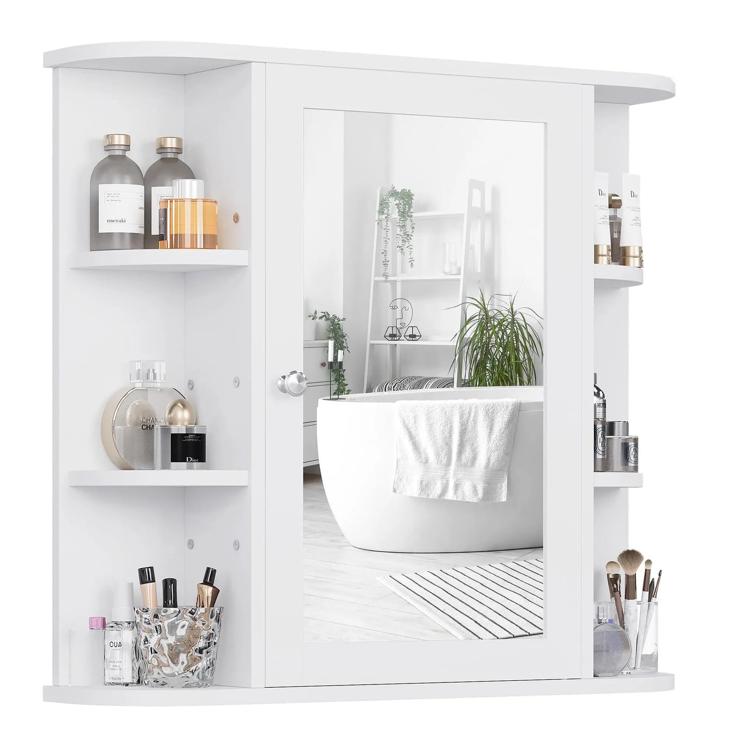 XIUWO Wall Cabinet With Mirror And Medicine Cabinet