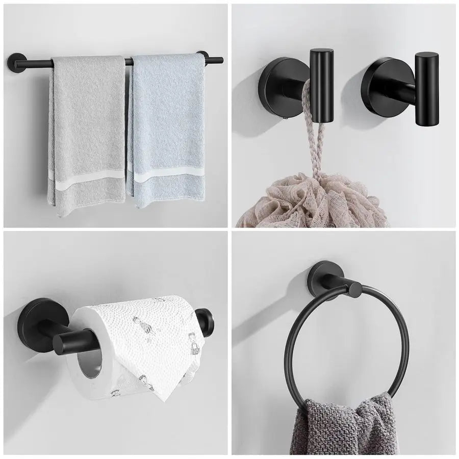 Stainless Steel Bathroom Towel Bar And Towel Holder Set SUS304