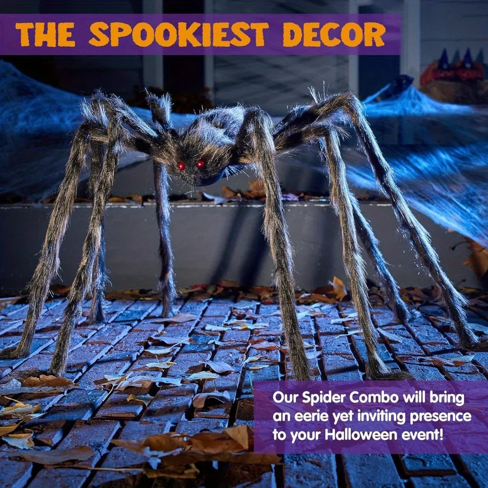Joyfy Giant Spider Halloween Outdoor Decoration Props