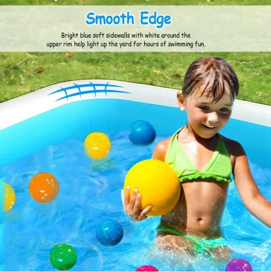 Inflatable Family Pool For Kids Backyard Play Center