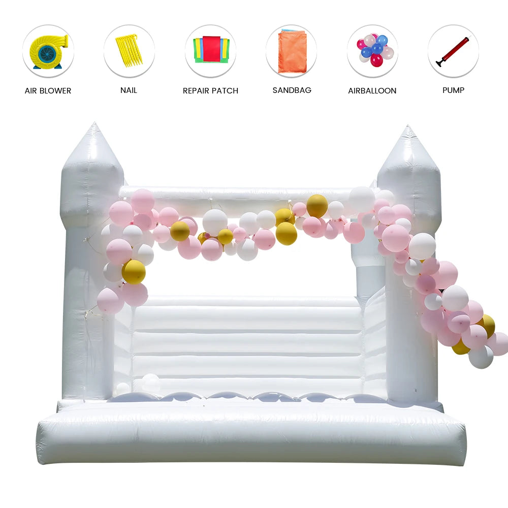 RTS Inflatable Giant Bounce House Castle for Wedding Parties