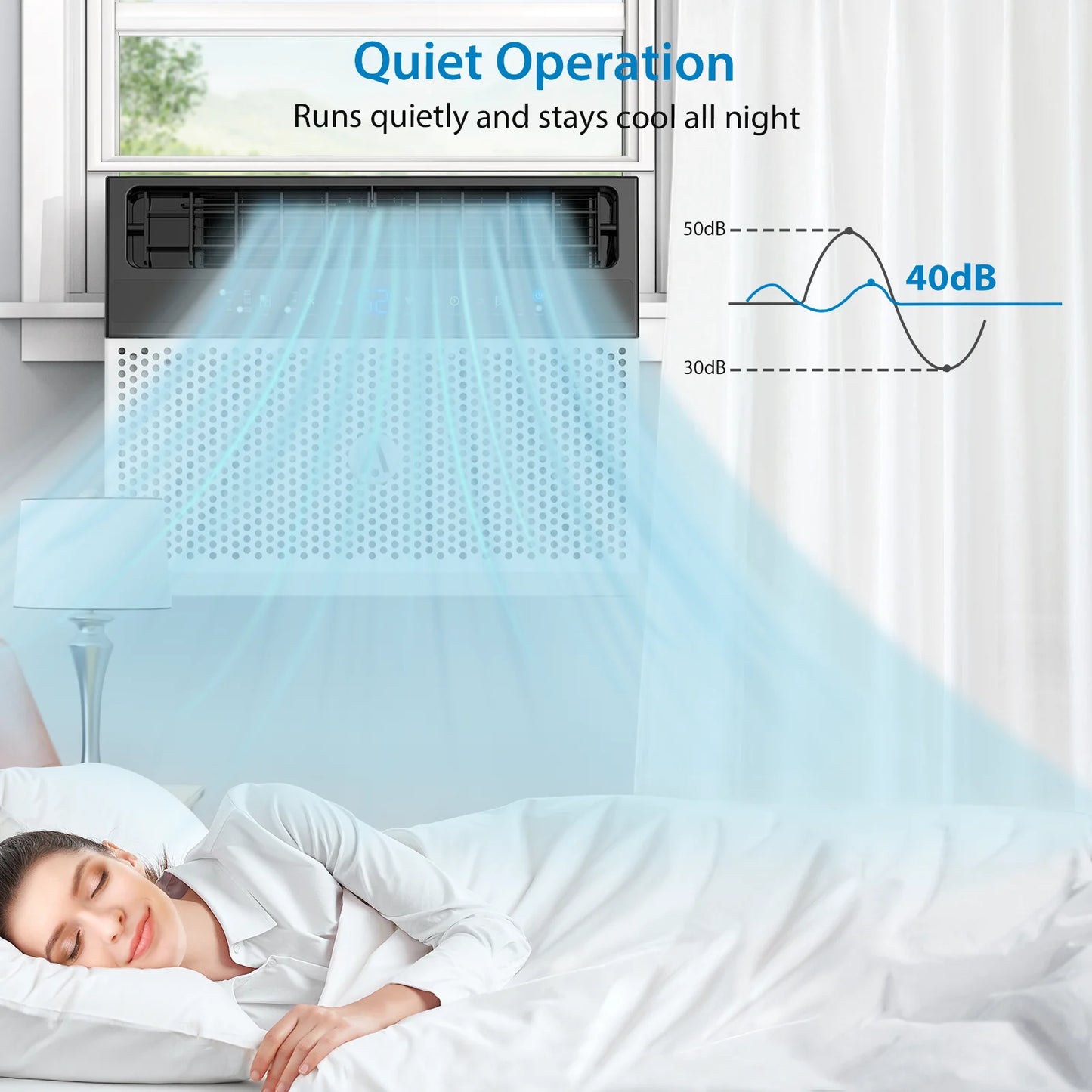 6000 BTU Window Air Conditioner,ac window unit with Washable Filter,Quiet Operation,Up to 269 Square Feet,110V/60Hz