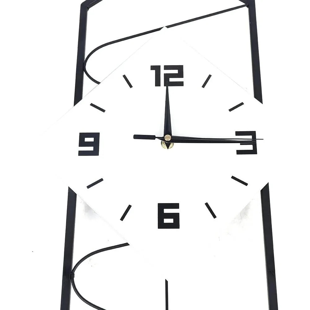 Quartz Silent Wall Clock With Pendulum for Modern Home Decor