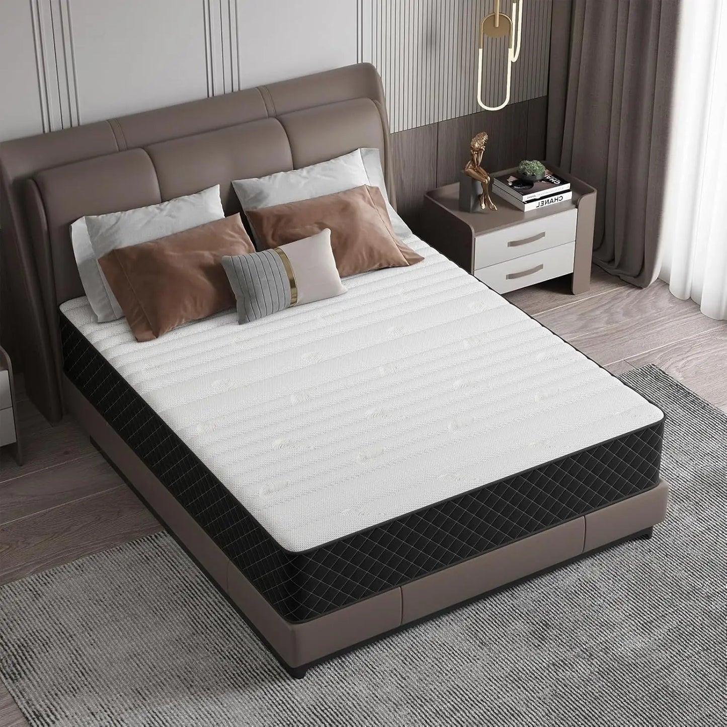 Hybrid Mattress With Memory Foam And Pocketed Coils