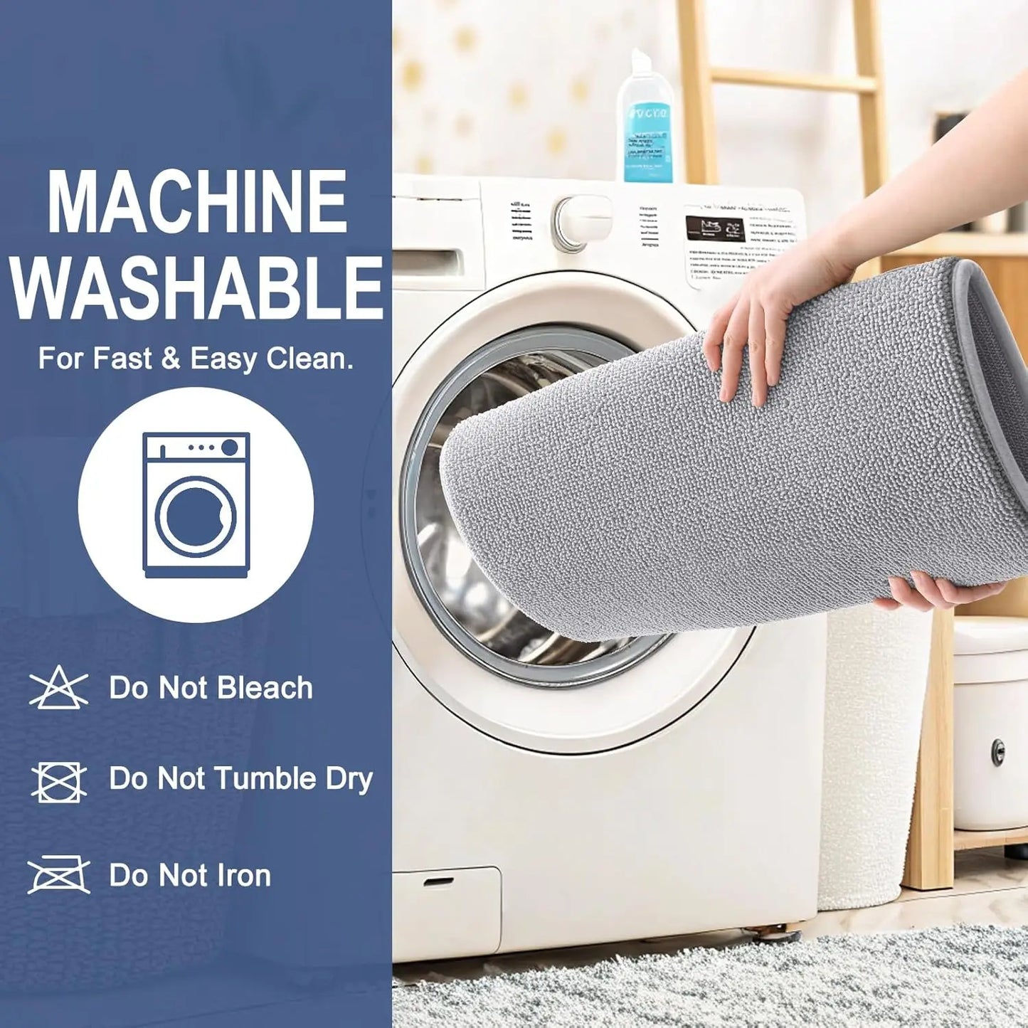 Thick Memory Foam Bath Rug Non Slip Absorbent Mat