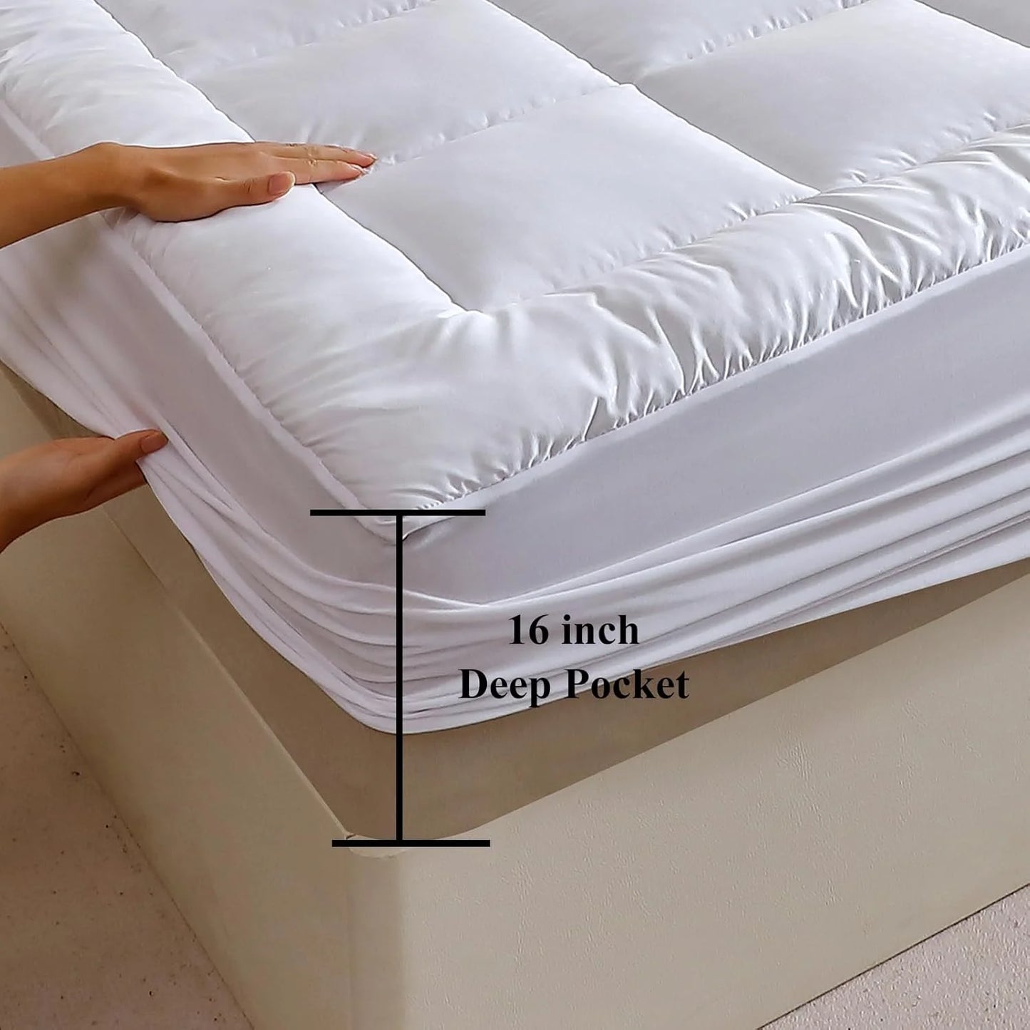 EasYum Mattress Protector Cover 360 GSM Breathable Dustproof