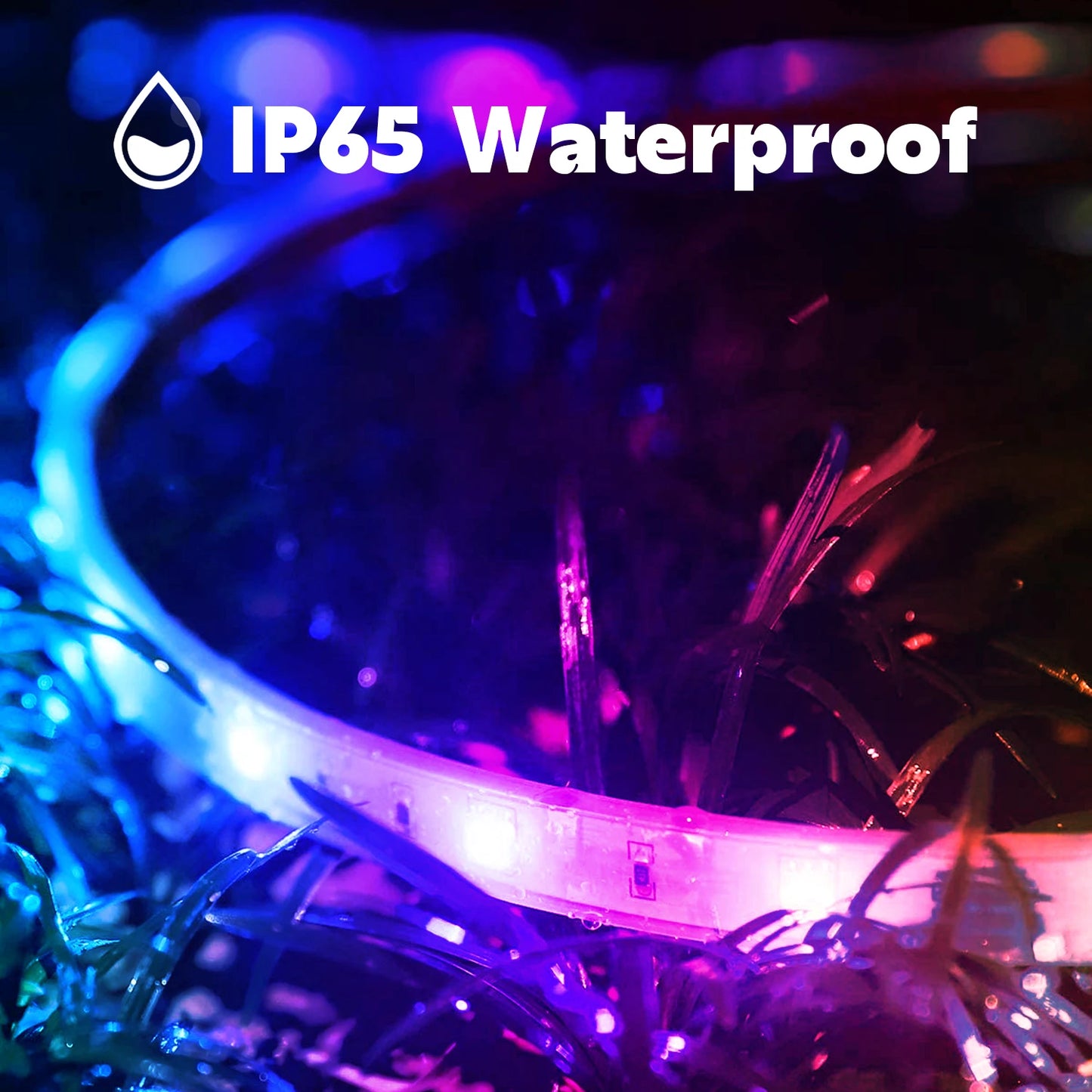 AILBTON Outdoor IP65 RGB LED Strip Lights With App Control