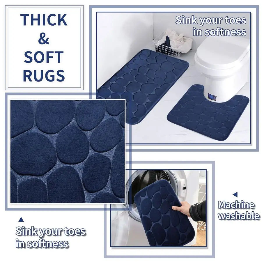 25 Piece Bathroom Accessory Set With Shower Curtain And Rugs
