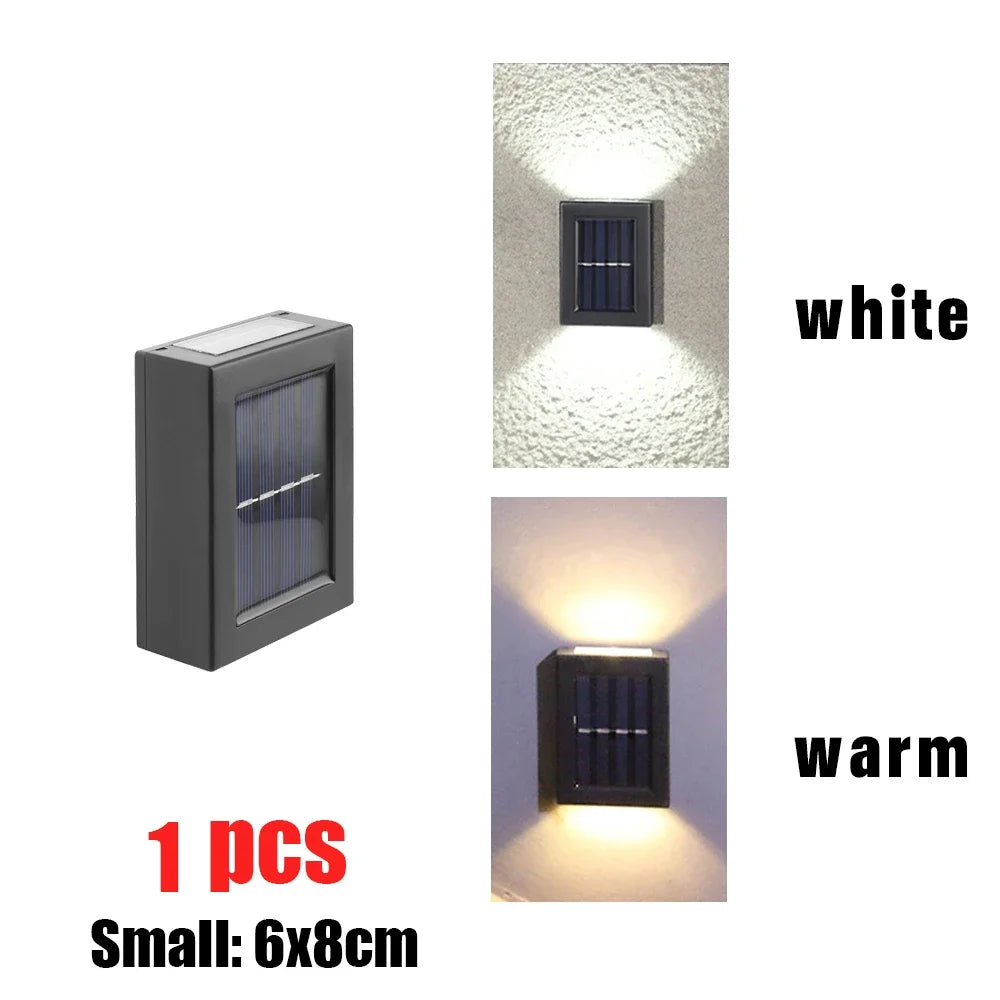 AlliLit Solar LED Wall Lights Outdoor Waterproof Garden