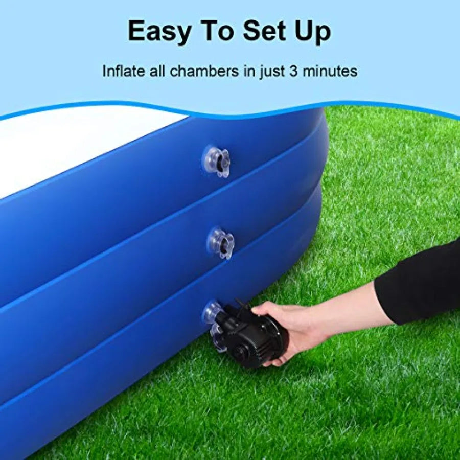 Inflatable Family Pool For Backyard Outdoor Use Oversized Adults