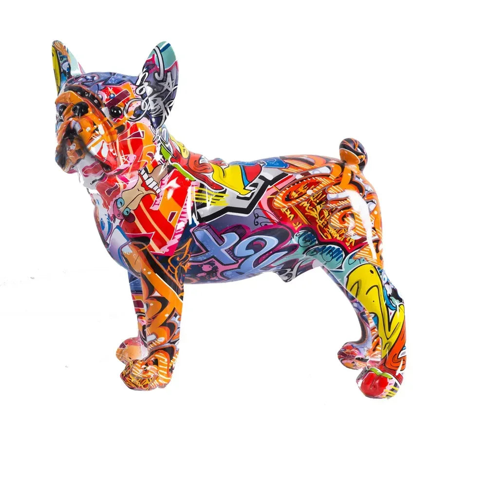 ChunRan Li89 Nordic Art French Bulldog Resin Crafts Home Decor