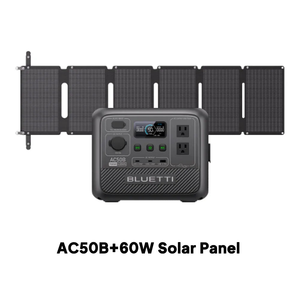 BLUETTI AC50B Portable Power Station 700W 448Wh Solar Generator