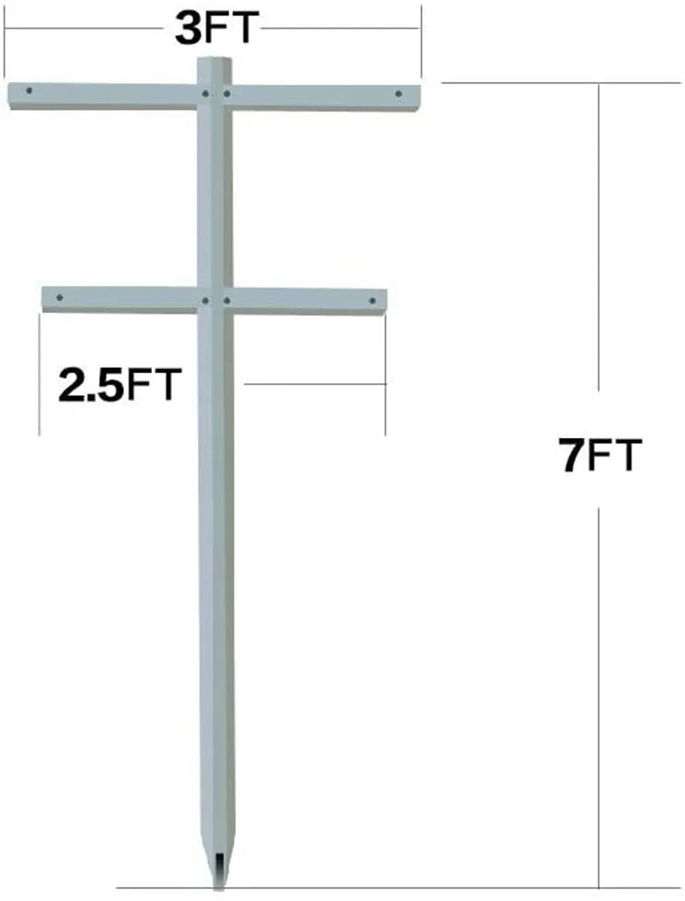 84 in. H Fiberglass Raspberry Trellis and Stake Vineyard Trellis (Set of 2)