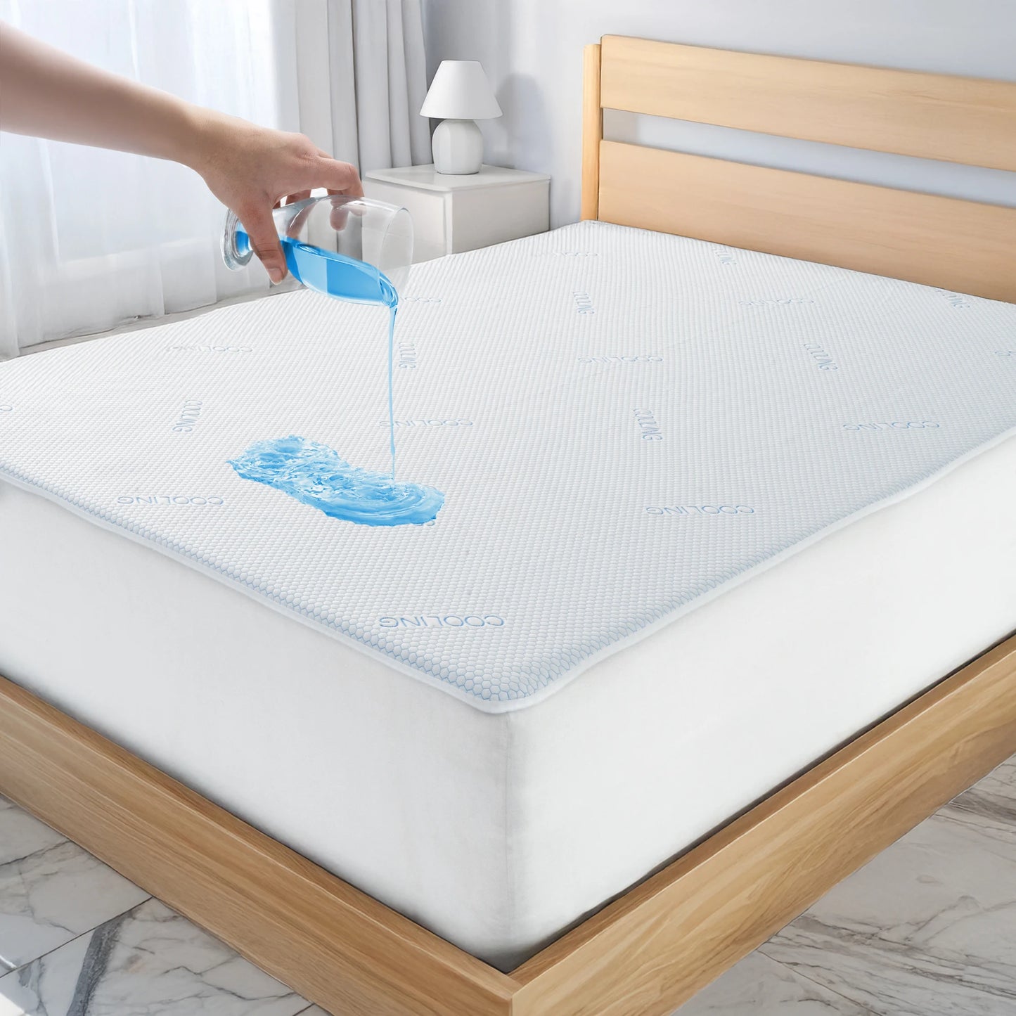 Lux Décor Cooling Waterproof Mattress Protector Breathable