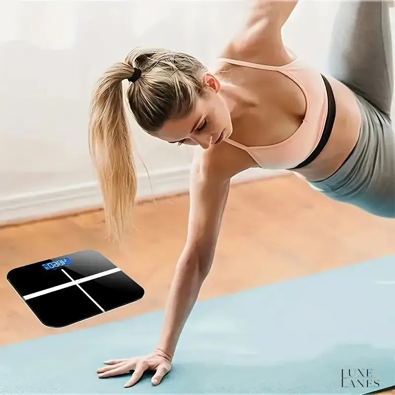Digital Bathroom Weight Scale With Tempered Glass LCD Display