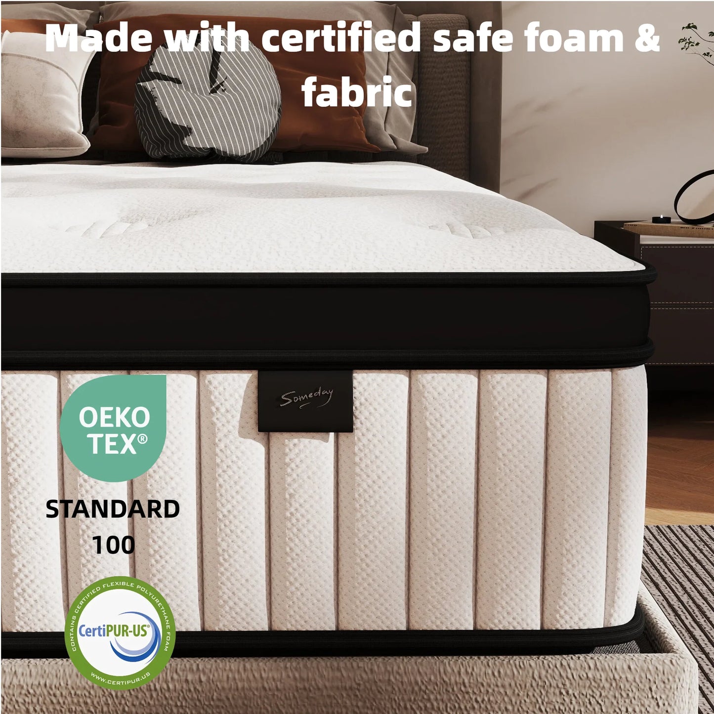 Madevos Pocket Spring Mattress Medium Firm Support