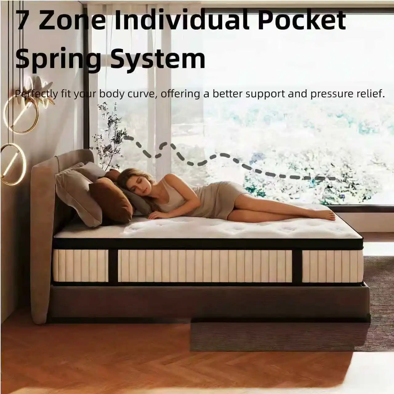 Madevos Pocket Spring Mattress Medium Firm Support