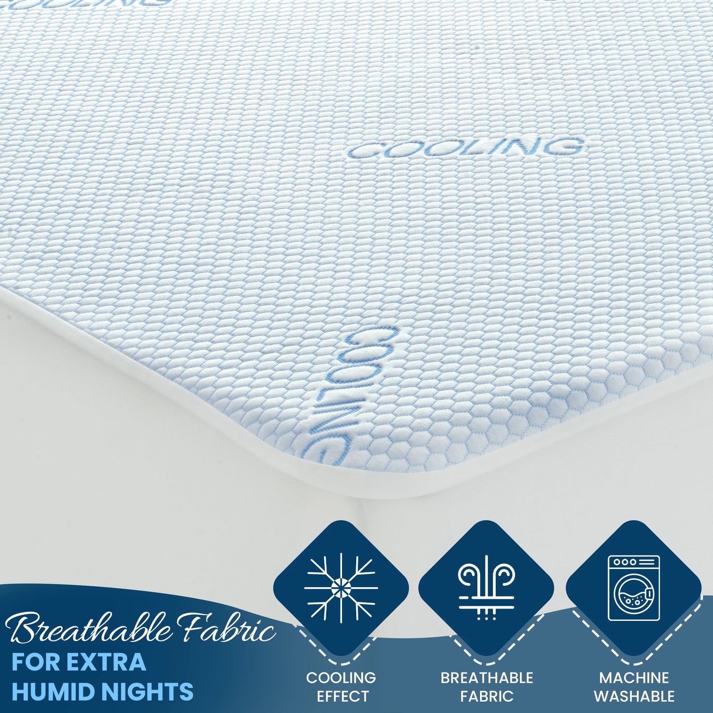 Lux Décor Cooling Waterproof Mattress Protector Breathable