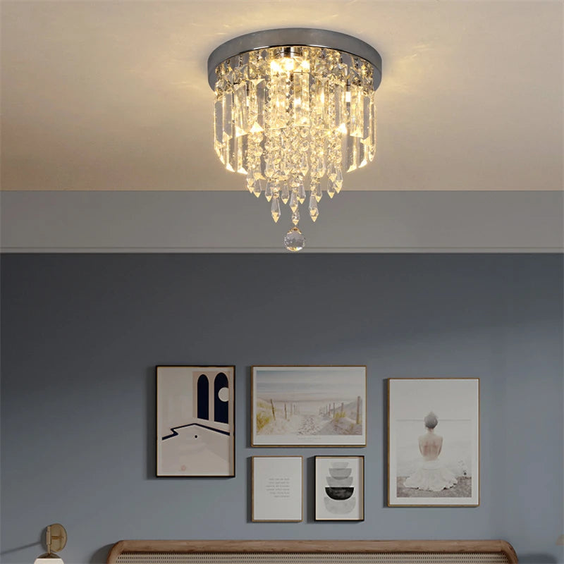 VETRULUS Crystal Square LED Ceiling Lamp Chandelier For Interiors