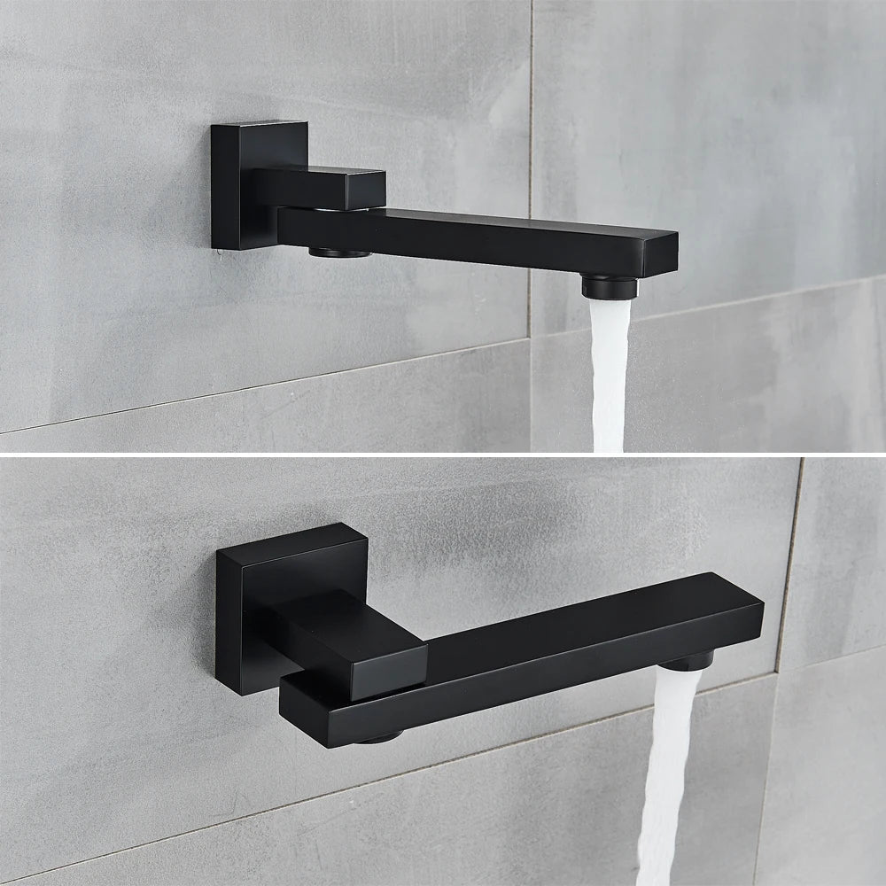 SAFLIHCAR Concealed Rainfall Shower System With Bathtub Mixer Set