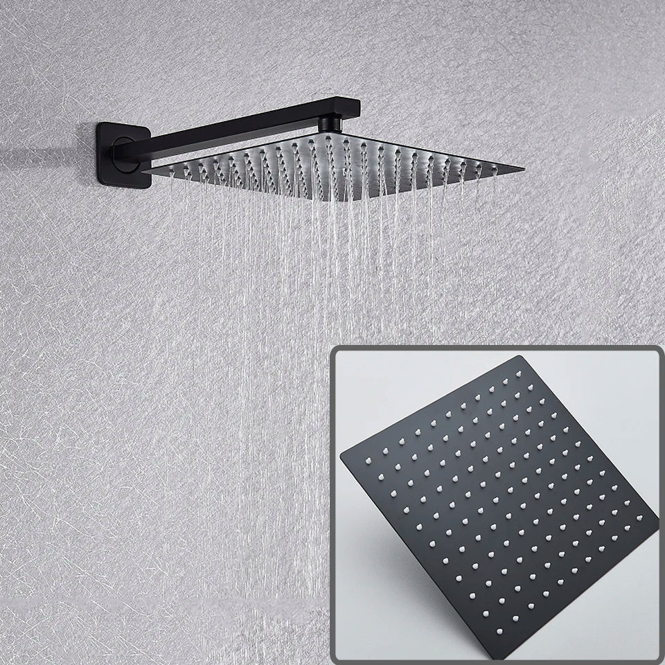 SAFLIHCAR Concealed Rainfall Shower System With Bathtub Mixer Set