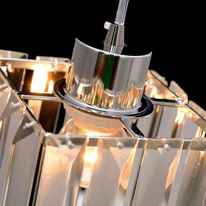 VETRULUS Modern K9 Crystal Pendant Ceiling Lamp for Living Rooms