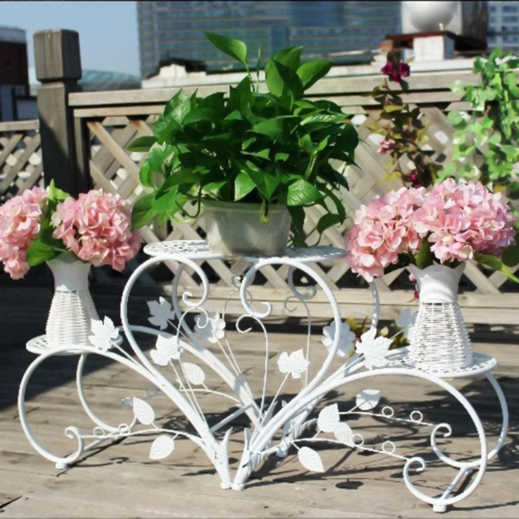Wisfor Classic Tall 4-Tier Plant Stand Pot Holder Outdoor