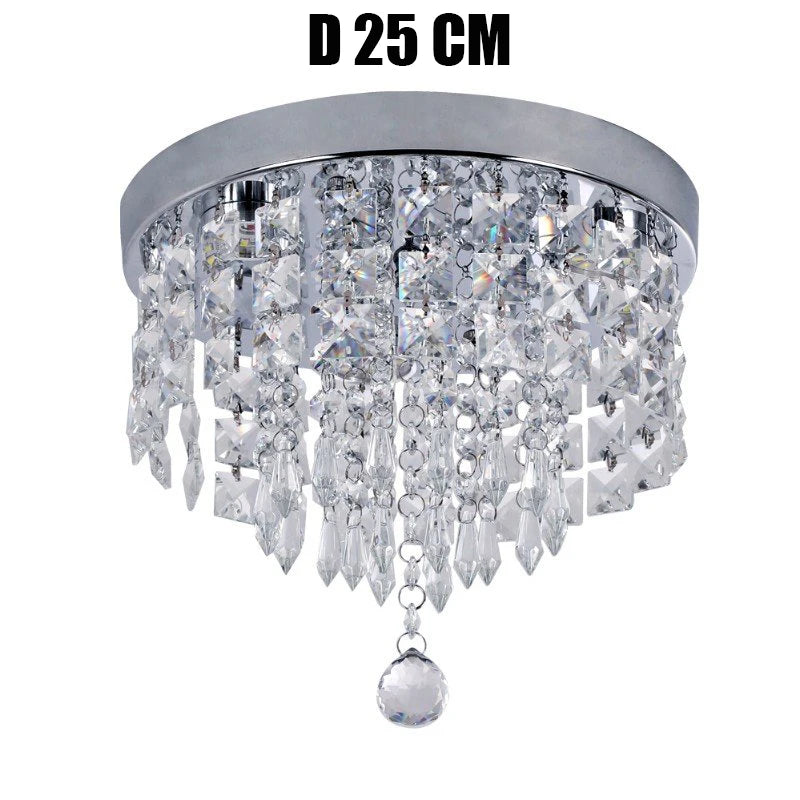 VETRULUS Crystal Square LED Ceiling Lamp Chandelier For Interiors