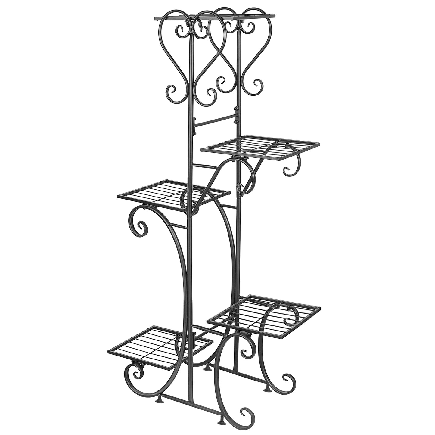 BINGOPAW Six Tier Plant Stand Indoor Iron Display Rack Outdoor