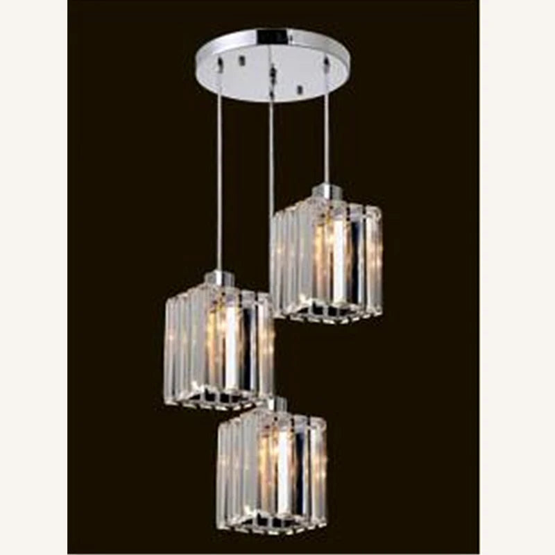 VETRULUS Modern K9 Crystal Pendant Ceiling Lamp for Living Rooms