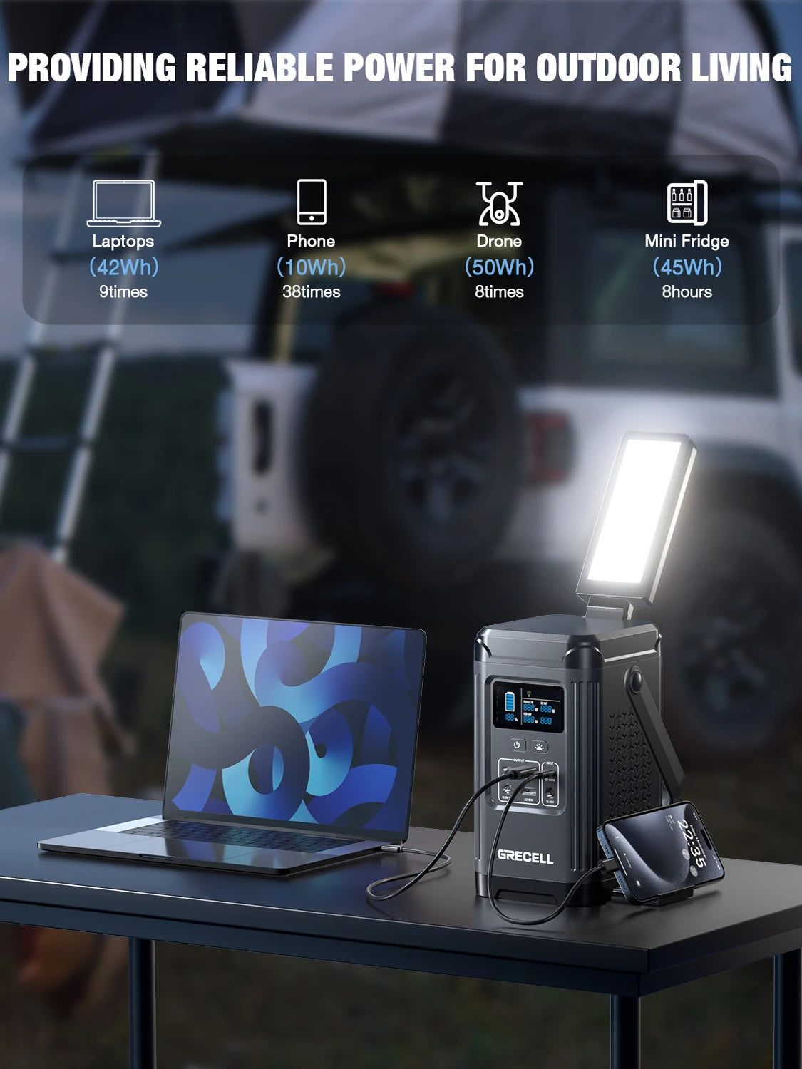EBL 240W Portable Power Station LiFePO4 Solar Generator For Outdoors