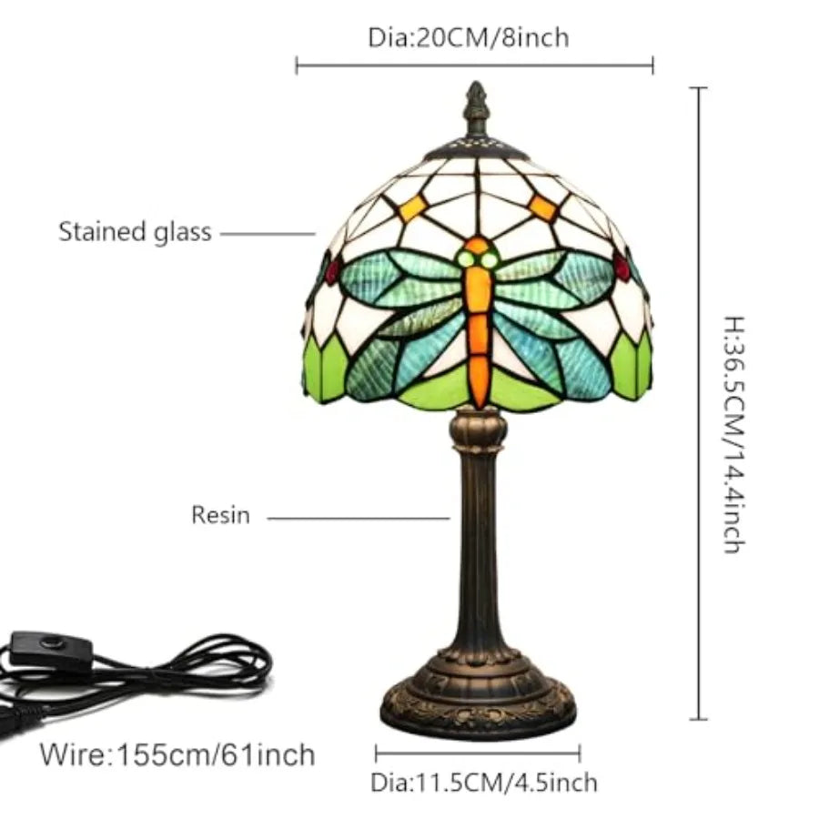 Tiffany Style Stained Glass Table Lamp For Home Decor